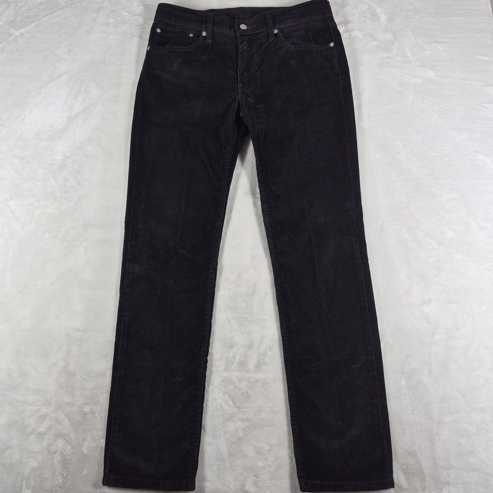 Levi's 511 Corduroy Pants Men's 32x32 Black Slim 5 Pocket Comfort Stretch Casual